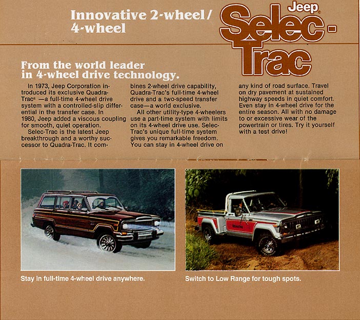 1982 Jeep CJ7 Selec-Trac Brochure Page 3
